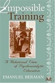Cover of Impossible Training by Emanuel Berman