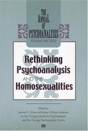 Front cover of Rethinking psychoanalysis and the homosexualities by Jerome A. Winer