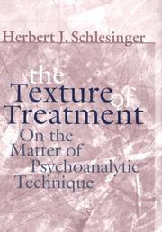 Front cover of The Texture of Treatment by Herbert J. Schlesinger