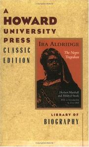 Cover of Ira Aldridge by Marshall, Herbert