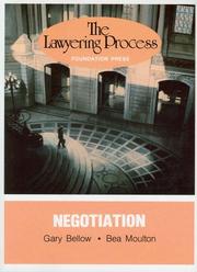 Cover of The lawyering process by Gary Bellow