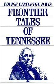Front cover of Frontier tales of Tennessee by Louise Littleton Davis