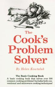 Cover of The Cook's Problem Solver by Helen Kowtaluk