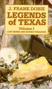 Cover of Legends of Texas by J. Frank Dobie