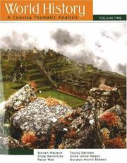 Front cover of World history by Steven Wallech