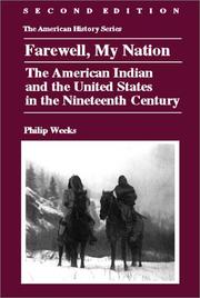 Cover of Farewell, my nation by Philip Weeks