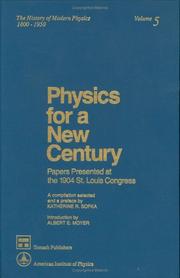 Cover of Physics for a new century by Katherine Russell Sopka