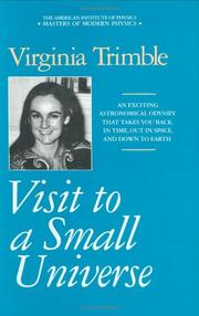 Front cover of Visit to a small universe by Virginia Trimble
