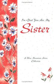 Front cover of I'm Glad You Are My Sister by Unknown