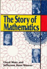 Front cover of The story of mathematics by Motz, Lloyd
