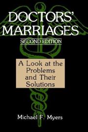 Cover of Doctors' marriages by Michael F. Myers