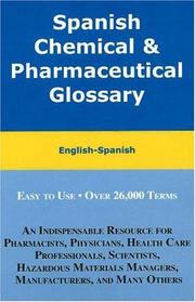 Front cover of Spanish Chemical and Pharmaceutical Glossary by Hilda Zayas