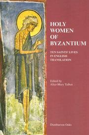 Front cover of Holy Women of Byzantium by Alice-Mary Talbot