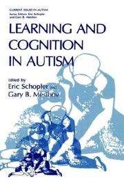 Cover of Learning and cognition in autism by Eric Schopler
