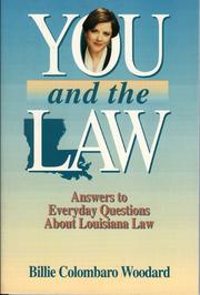 Front cover of You and the law by Billie Colombaro Woodard