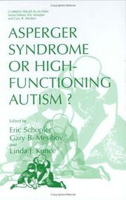 Cover of Asperger syndrome or high-functioning autism? by Eric Schopler