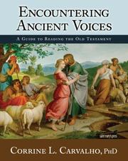 Front cover of Encountering Ancient Voices by Corrine L. Carvalho