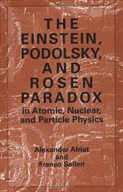 Front cover of The Einstein, Podolsky, and Rosen paradox by Alexander Afriat