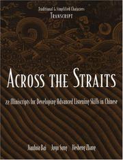 Front cover of Across the straits by Jianhua Bai