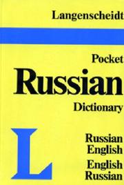 Cover of Pocket Russian Dictionary (Langenscheidt's Pocket Dictionaries) by Unknown