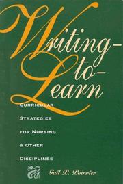 Cover of Writing-To-Learn by Gail P. Poirrier