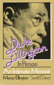 Front cover of Duke Ellington in person by Mercer Ellington