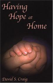 Cover of Having Hope at Home by David S. Craig