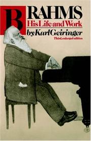 Front cover of Brahms, his life and work by Karl Geiringer