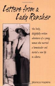 Front cover of Letters from a lady rancher by Monica Hopkins