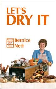 Cover of Let's Dry It by Bernice Neff