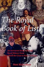 Front cover of The Royal Book of Lists by Matt Richardson