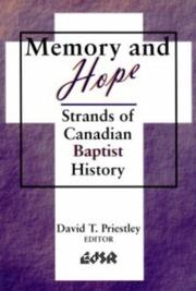 Cover of Memory and hope by David T. Priestley