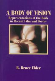 Front cover of Body of vision by Bruce Elder