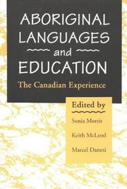 Cover of Aboriginal languages and education by Sonia V. Morris