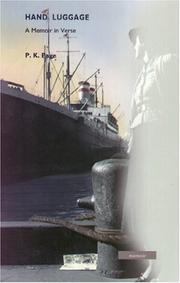 Cover of Hand Luggage by P. K. Page