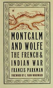 Cover of Montcalm and Wolfe by Francis Parkman