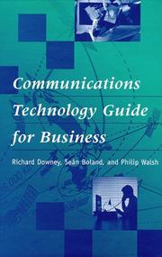 Cover of Communications technology guide for business by Downey, Richard.