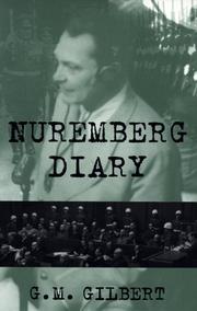 Cover of Nuremberg diary by G. M. Gilbert