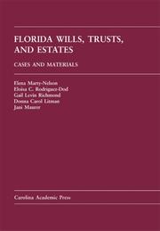 Cover of Florida wills, trusts, and estates by Elena Marty-Nelson