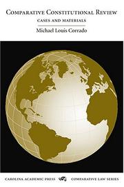 Cover of Comparative constitutional law by Michael Louis Corrado