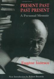 Cover of Présent passé, passé présent by Eugène Ionesco