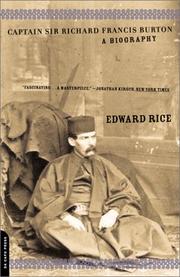 Front cover of Captain Sir Richard Francis Burton by Edward Rice