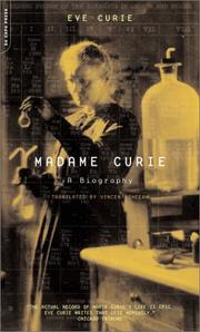 Cover of Madame Curie by Eve Curie