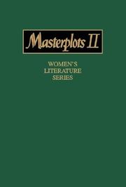 Front cover of Masterplots II by Frank N. Magill