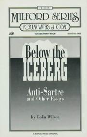 Cover of Below the iceberg by Colin Wilson