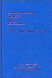 Cover of Communication, gender, and sex roles in diverse interaction contexts by Lea Stewart