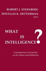 Cover of What is intelligence? by Robert J. Sternberg