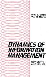 Front cover of Dynamics of information management by Vishwa Mohan Mishra
