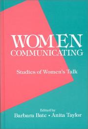 Cover of Women communicating by Barbara Bate