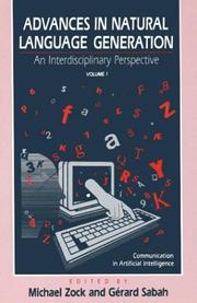 Cover of Advances in Natural Language Generation by Michael Zock